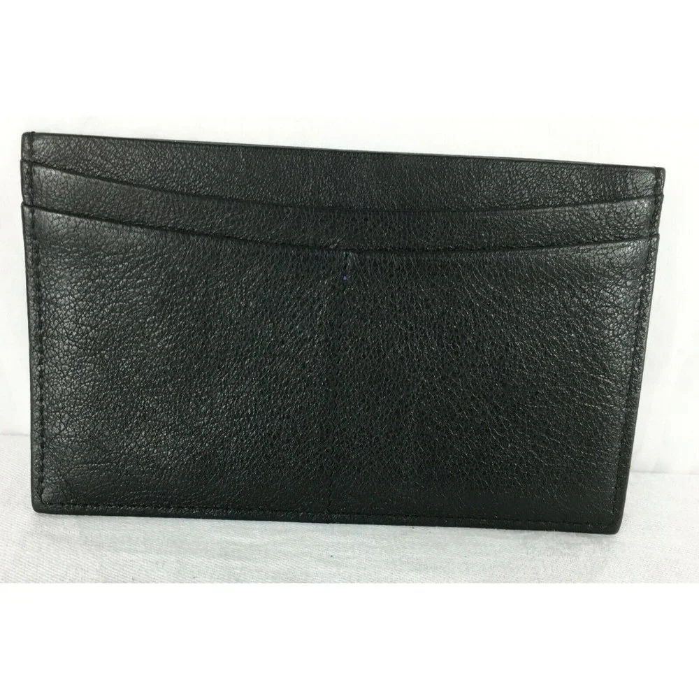 Graphic Image Double Sided Card Receipt Slim Holder Center Compartment